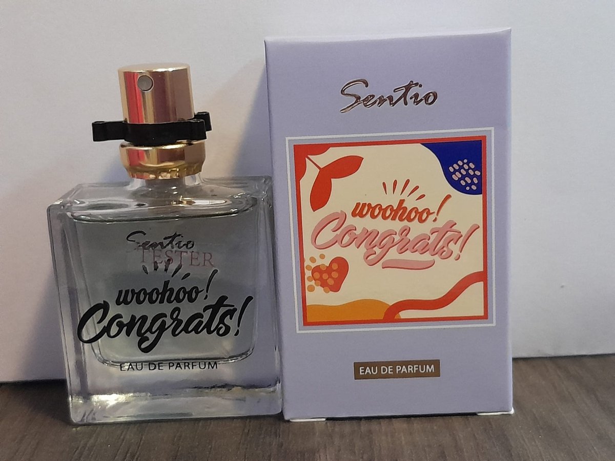 Goedkoopste Sentio Quote2 cadeau idee tekst for women - Woohoo! Congrats! - Eau de parfum - 15ml