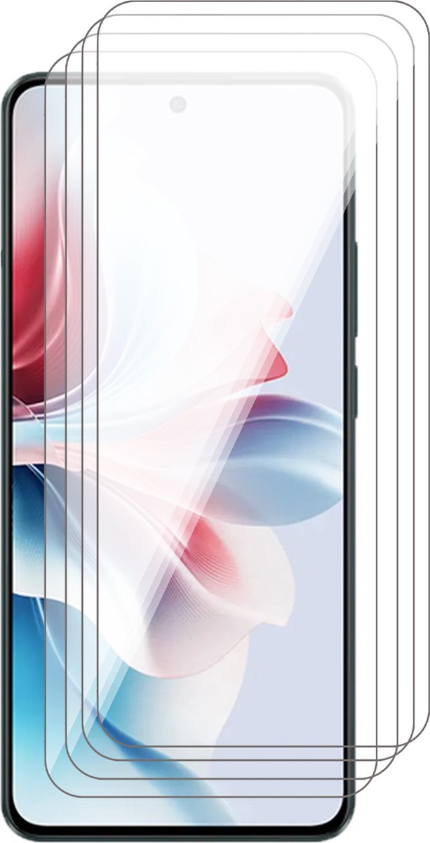 Screenprotector geschikt voor Oppo Reno 11F - 4x Glas Screen Protector