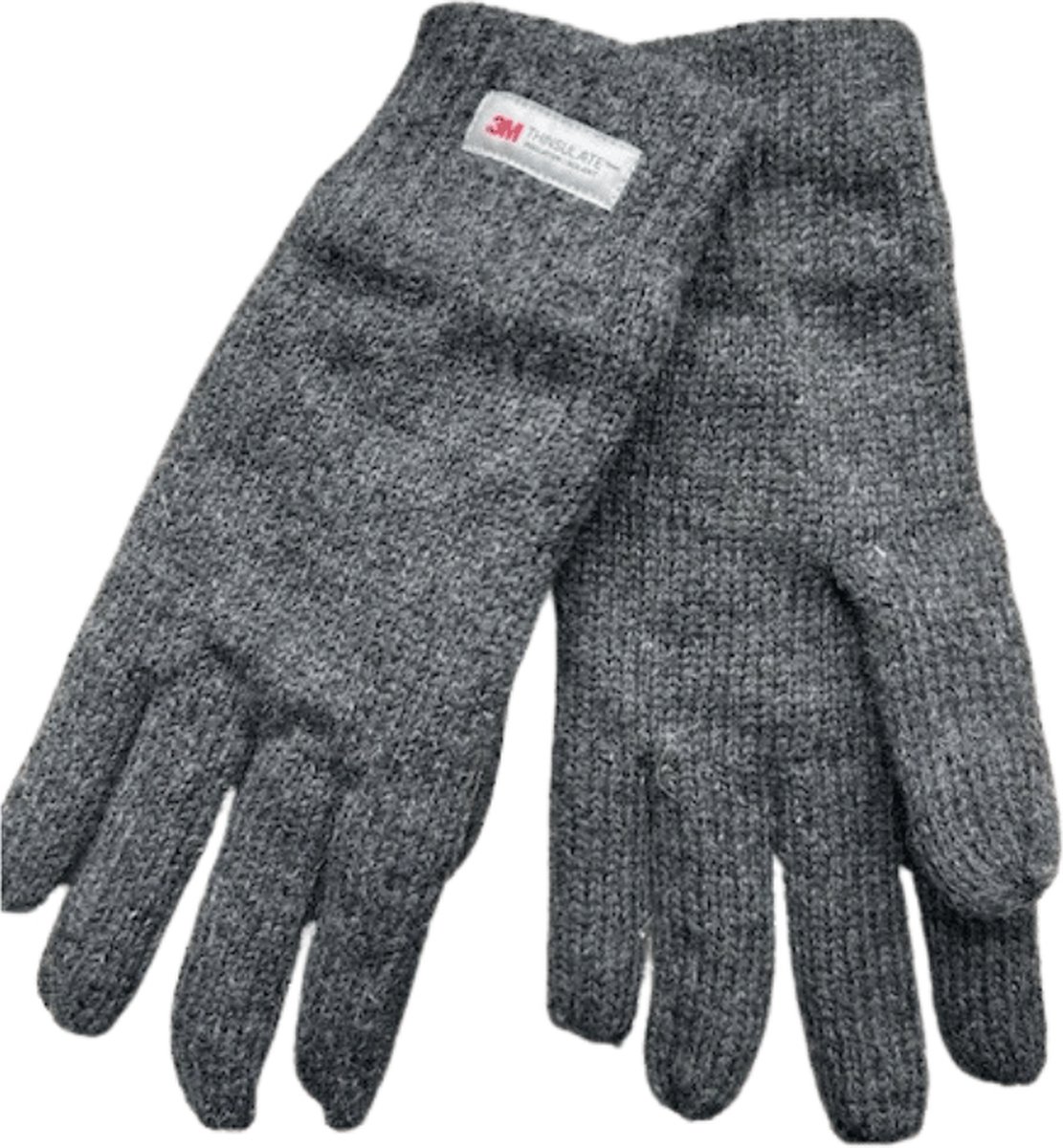 Dames handschoenen - Winter handschoen - Thinsulate - Wol - Grijs - One size - Maat M/L