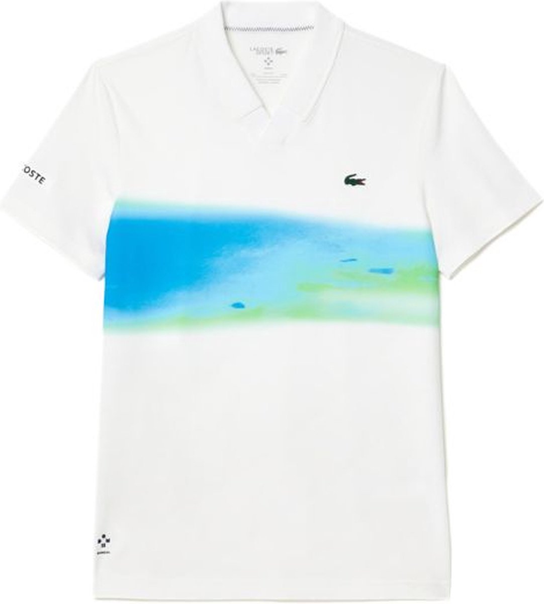 Lacoste polo shirt heren Sport Danill Medvedev Wit