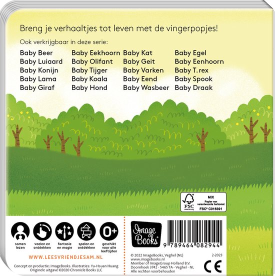 Imagebooks Vingerpopboekje Baby Vos