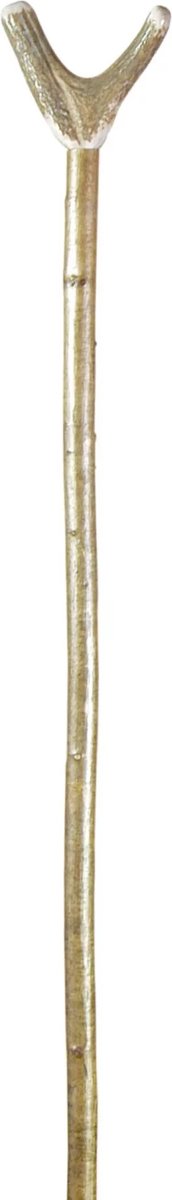 Classic Canes Jagersstok – Hertengewei – Wandelstok met hertengewei - Hazelaar hout – Jachtwandelstok – Jachtstok – Outdoor wandelstok – Houten wandelstok - Voor heren en dames - Duimgrip – 135 cm