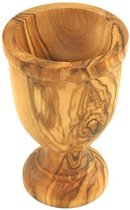 DOM Set de 6 Coquetiers en bois d'olivier – Handgemaakt , Design Uniek et Luxe .