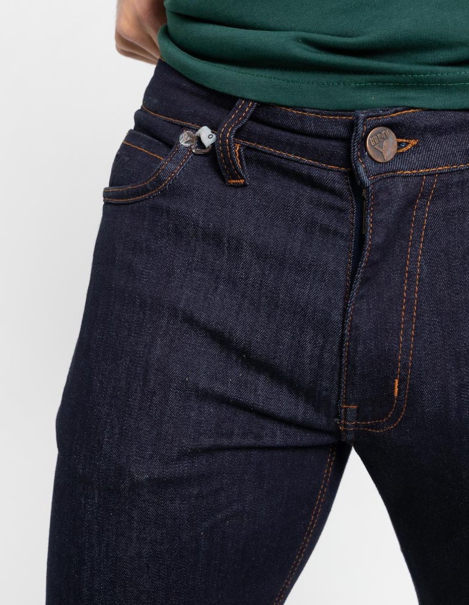 By city-route II -man-motorbroek-jeans-heren-protectie-CE gecertificeerd-donkerblauw-36-XL – foto 4
