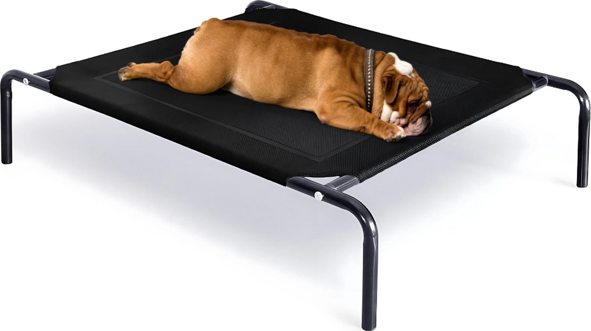 JAXY hondenstretcher middelgroot M zwart 90x60 cm
