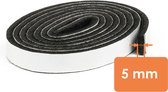150 cm - Premium Zelfklevend Meubelvilt / Dik Plakvilt op Rol / Vilt voor Tafel- en Stoelpoten - Donkerbruin - Dikte: 5mm