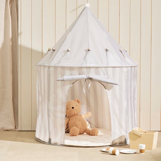 Kids concept speeltent stripe - grey — afbeelding 2