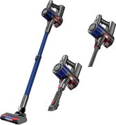 Steelstofzuiger Draadloos - Zonder Zak op Accu - 3 Verschillende Opzetstukken - Kruimelzuiger - 250W - 23Kpa