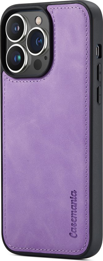 Apple iPhone 13 Pro Max Casemania Case Bright Lilas - 2 en 1 Book Case Magnétique