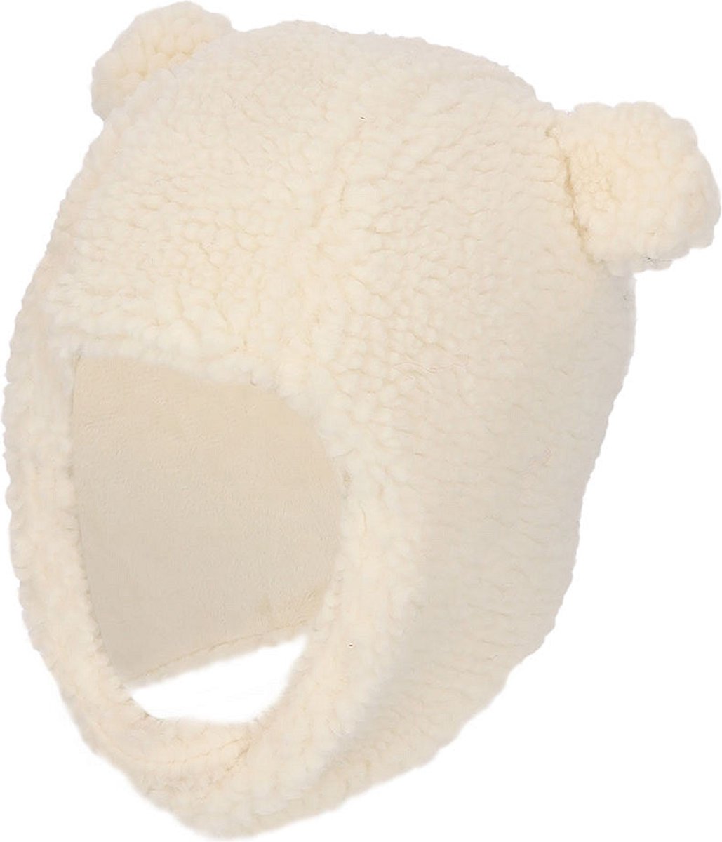 Sarlini Baby Winterset Handschoenen/Sjaal/Muts Teddy Wol 1-2 Jaar Donker Grijs