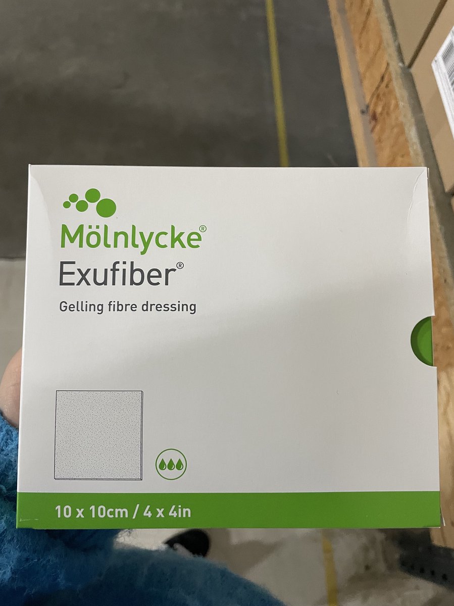 Goedkoopste Mölnlycke - EXUFIBER - 10X10 CM - GEL-FASERVERBAND - 10 stuks in een doos