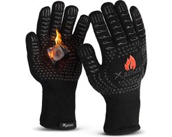 Xamax BBQ handschoenen - Ovenwanten - Ovenhandschoenen - Hittebestendige handschoen - bbq accesoires - tot 500°C - 2 stuks - Cadeautip Xamax BBQ handschoenen - Ovenwanten - Ovenhandschoenen - Hittebestendige handschoen - bbq accesoires - tot 500°C - 2 stuks - Cadeautip