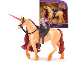 Unicorn Academy - Eenhoorn Cinder met bewegend hoofd 2 rijaccessoires - 27,9 cm - Geschikt voor Valentina pop - Modepoppen en eenhoornspeelgoed