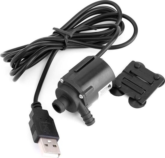 Borstelloze waterpomp, mini-dompelpomp, waterdicht, 12 V DC 5 W, voor vijver, fontein, aquarium Borstelloze waterpomp, mini-dompelpomp, waterdicht, 12 V DC 5 W, voor vijver, fontein, aquarium