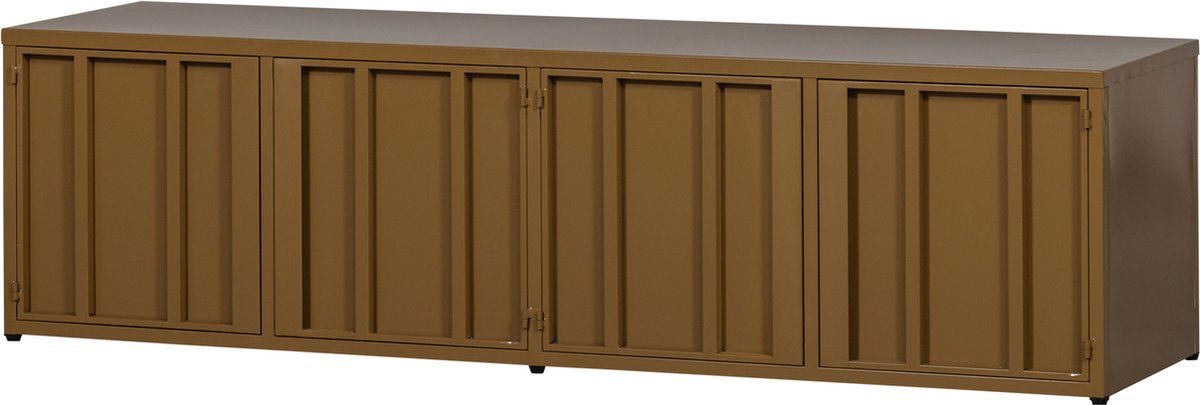 WOOOD Level Tv-Meubel - Metaal - Honinggeel - 44x160x44