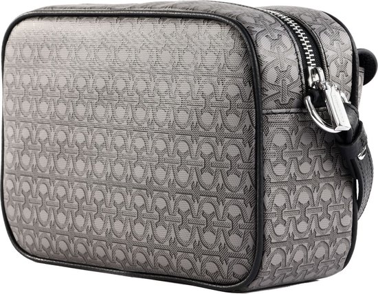 COCCINELLE Sac à épaule bandoulière Beat Coat. Monogram Crossbody Bag Multi Noir / Noir Gris
