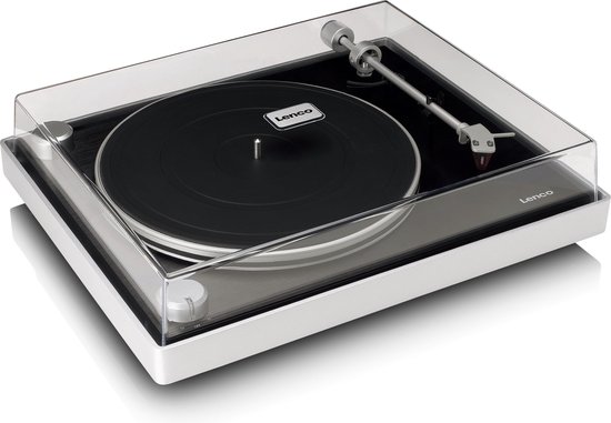Lenco Platenspeler - Zichtbare Riemaandrijving - Ortofon 2M RED Cartridge - Lenco Expertise lijn - L-455BK - Zwart