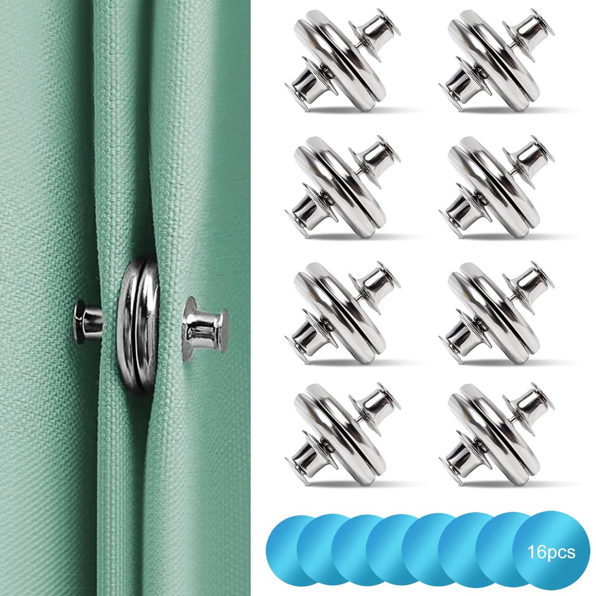 La'Moussawi ® Innovatieve Magnetische Gordijnhouders voor Diverse Ruimtes