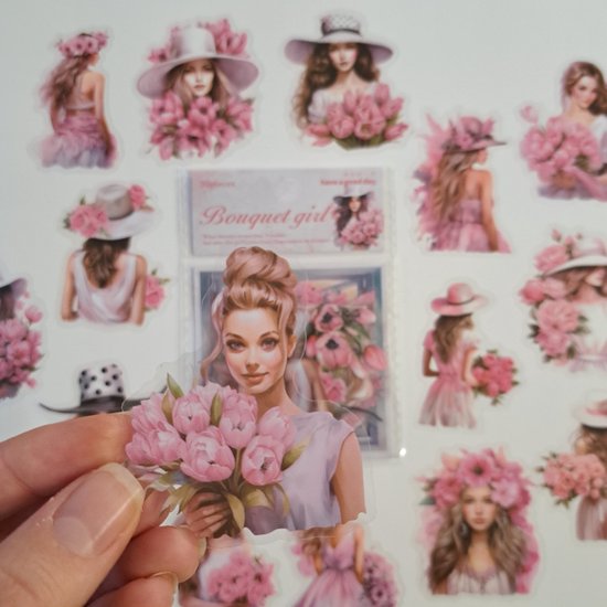 Holografische stickers in box Smile