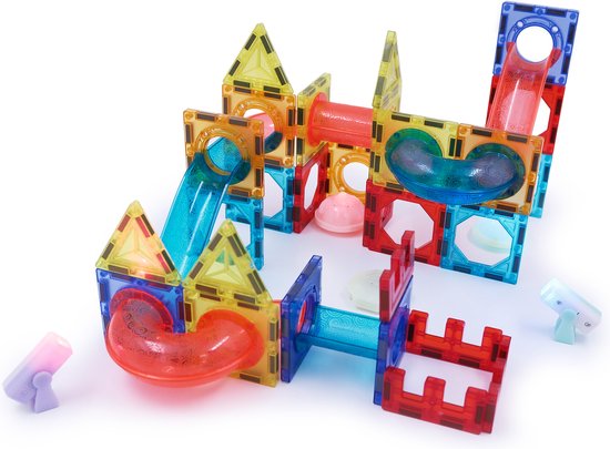 Zoem - Magnetisch Bouwstenen 75-delig - Verlichting - Knikkerbaan - Magnetic - Speelgoed
