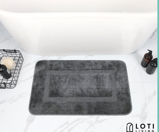 Loti Living Set de bain Microfibre Grijs