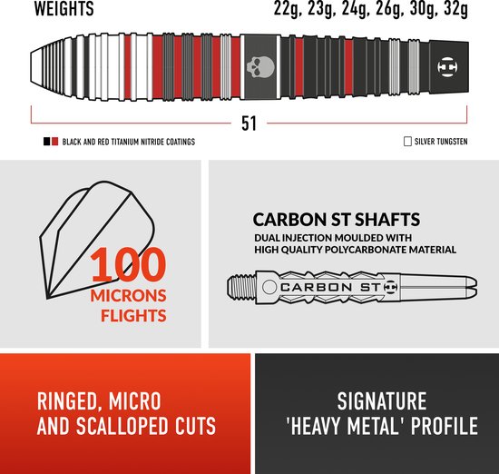 Ryan searle Series 2 90% tungsten 30Gr - Harrows van Harrows — afbeelding 3