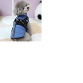 Honden jasje - Jasje - Jas - Winter - Kou - Koud - Wandelen - Hond - Tuig - Blauw met Zwart - Maat s