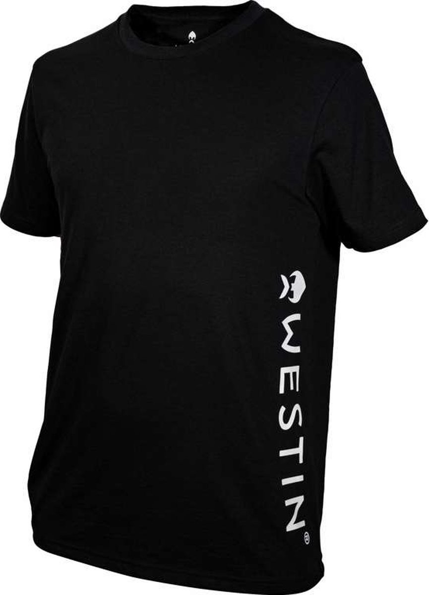 Westin Fishing T-Shirt Veritcal Medium Zwart