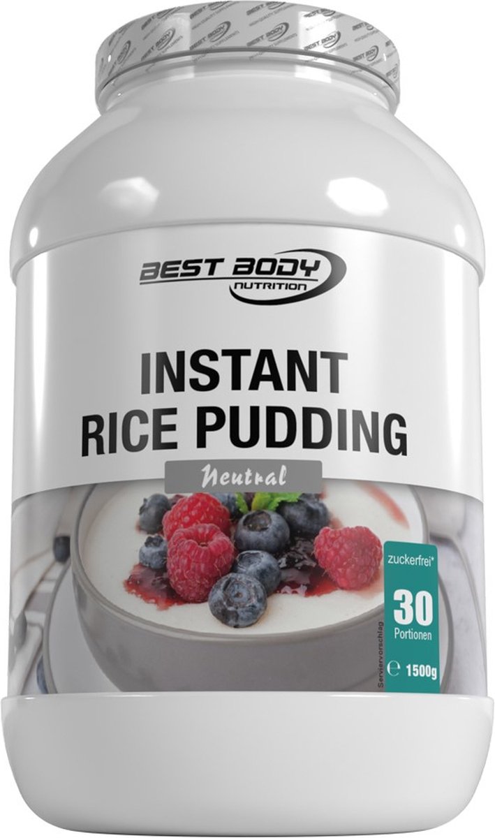 Best Body Instant Rice Pudding 1500g - 100% instant rijstpudding