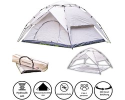 Toolbrothers Outdoor Kampeertent voor 2-4 personen Koepeltent Hydraulische tent Pop-up tent Waterdicht, 2000 mm waterkolom + isolatiemat