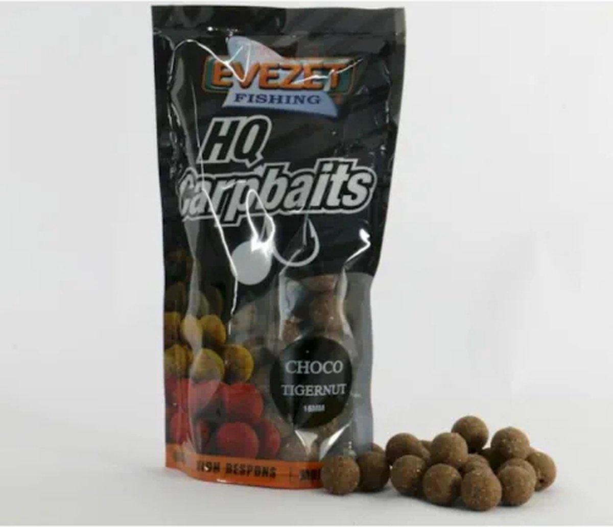 Evezet Boilie choco tigernut 15mm 250 gram