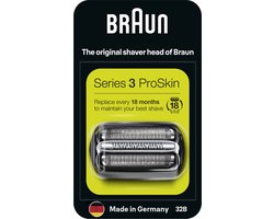 Braun Series 3 32B - Elektrisch Scheerapparaat Vervangende Scheerkop - Scheerblad Zwart