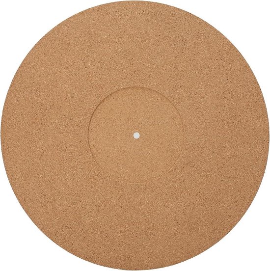 4 Mm Kurken Draaitafelmat, Antistatische Slipmat voor LP-platenspeler, Anti-vibratie Kurk Antislip Dikke Schotel Slipmat voor 12 Inch Platen voor Beter Geluid