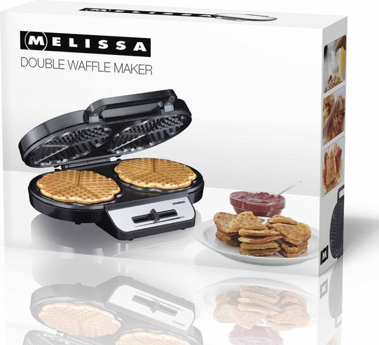 Melissa Wafelijzer - Hartvorm - 1200W - Dubbele Wafelmaker - 10 wafels per keer - 16250087 - Zwart — afbeelding 5
