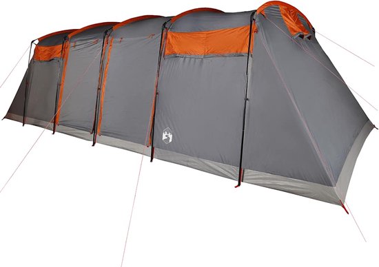 vidaXL - Tunneltent - 10-persoons - waterdicht - grijs - en - oranje van Vidaxl — afbeelding 3