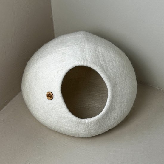 Kattenmand Catcave wit - Kattenhuis - Kattengrot - SnoozyCave