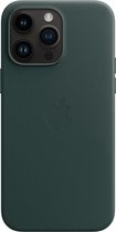 Origineel Apple iPhone 14 Pro Max Hoesje MagSafe Leather Case Groen
