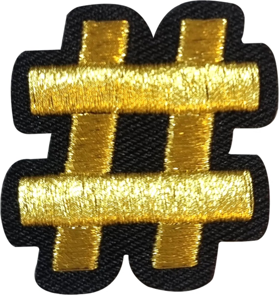 Oeteldonk embleem - Gouden hashtag