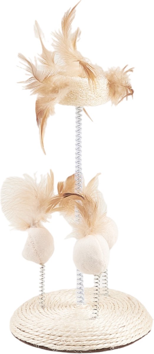 Fofos natural wobbler kattenspeelgoed 14x14x25 cm