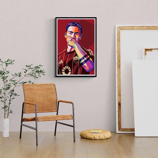 Paulo Dybala Poster | Affiche Pop Art | Voetbal Affiche | Affiche de Sport | Affiche artistique | Joueur de football Poster | Affiche Action | Affiche cool | 51x71cm | Décoration murale | Affiche murale | Convient pour l'encadrement