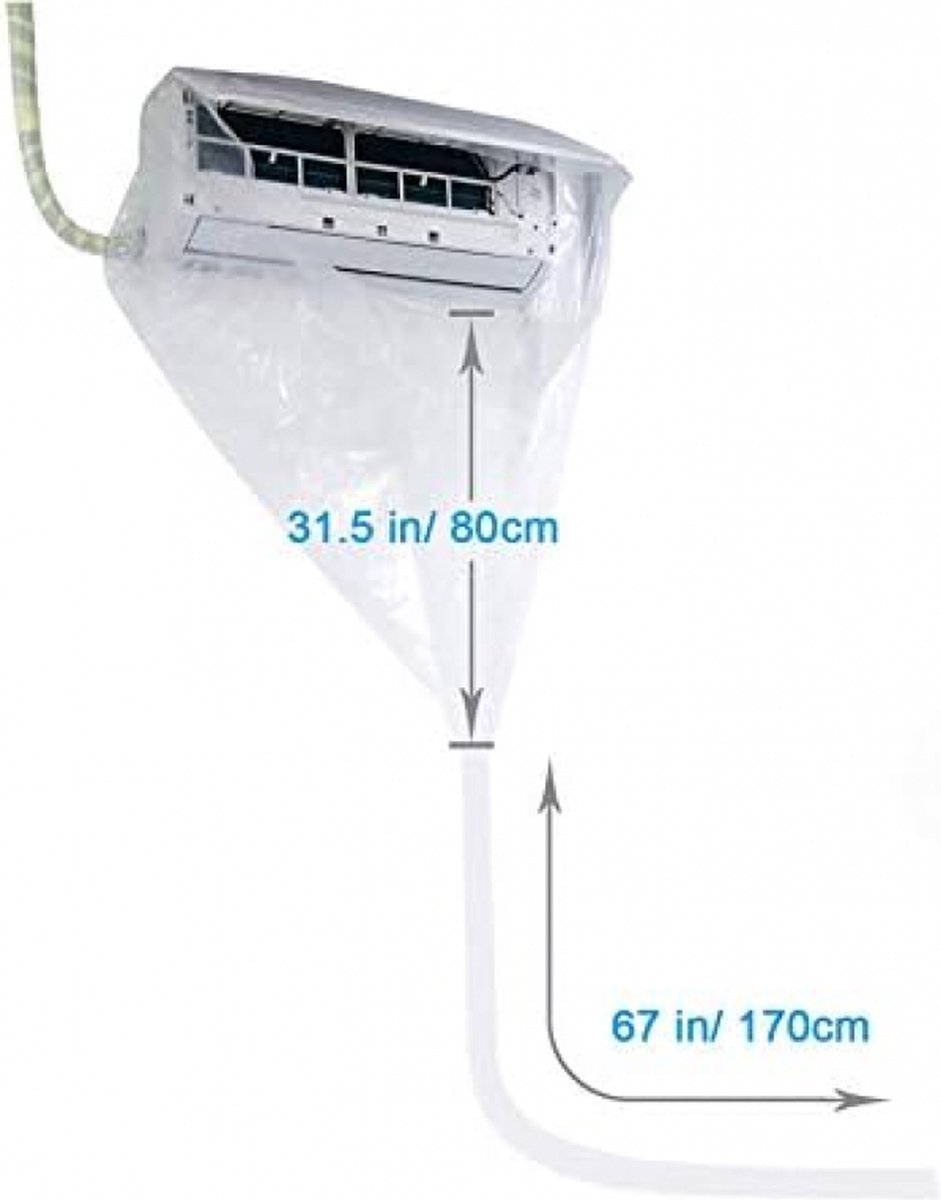 Reinigingshoes - Air Conditioning Cleaning Tas - Airconditioning Reinigingsgereedschappen - Airco reiniger - Airconditioner Reinigingszak - airconditioner reinigingskit - Split reinigingsset voor airconditioning – foto 5