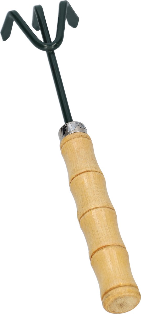 Mini hark - Tuinhark - Bladhark - Gazonhark - Tuinkrabber - Krabber - Tuingereedschap - Handgereedschap - Gereedschap voor de tuin - Donkergroen van SUM tuinaccessoires — afbeelding 5