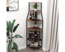 DD® Barkast - Drankkast - Barmeubel - 36x36x171cm - Bruin