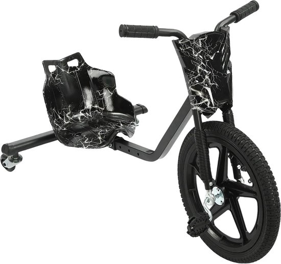 Foto: Wildor drift trike buitenspeelgoed zwart 16inch voorwiel