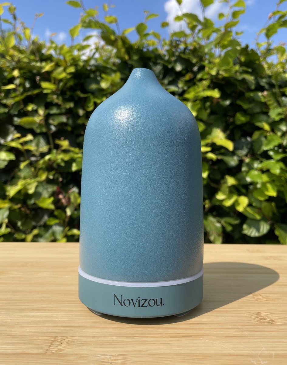Goedkoopste Novizou - Keramische Diffuser - Blauw - Aromatherapie & Luchtzuivering