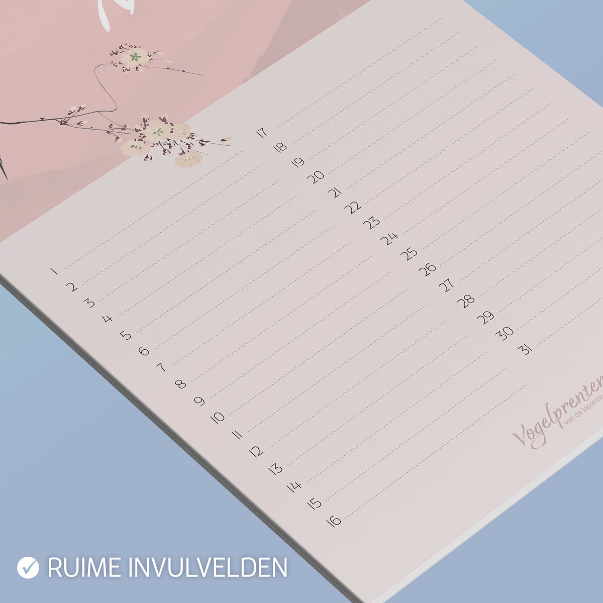 Set van 6 onderzetters voor glazen (forex) - Vogelprenten van de