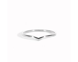 Zilver V ring - Echte zilveren ring v-shape - Dames V-ring van echte zilver - Amona Jewelry