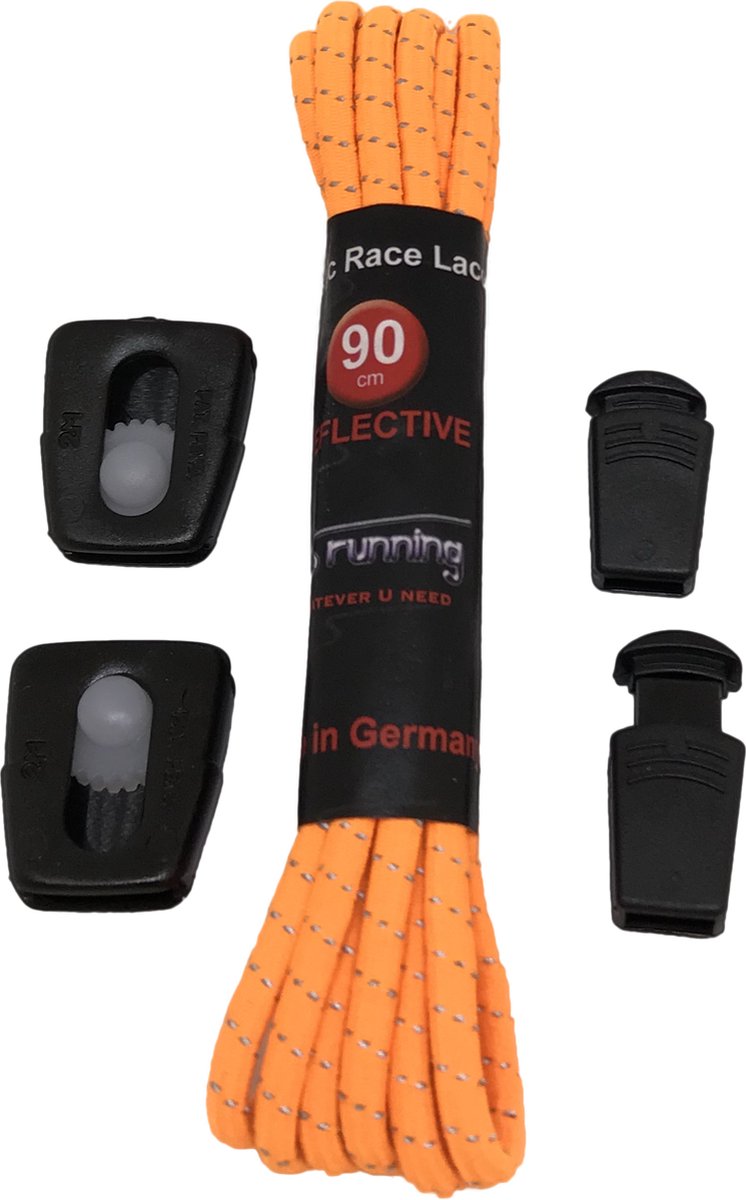Elastische Sport Veters Oranje - 90cm
