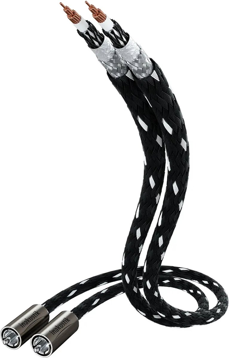 Inakustik NF-104 Micro AIR | RCA audio kabel 1 m 2 x RCA Zwart