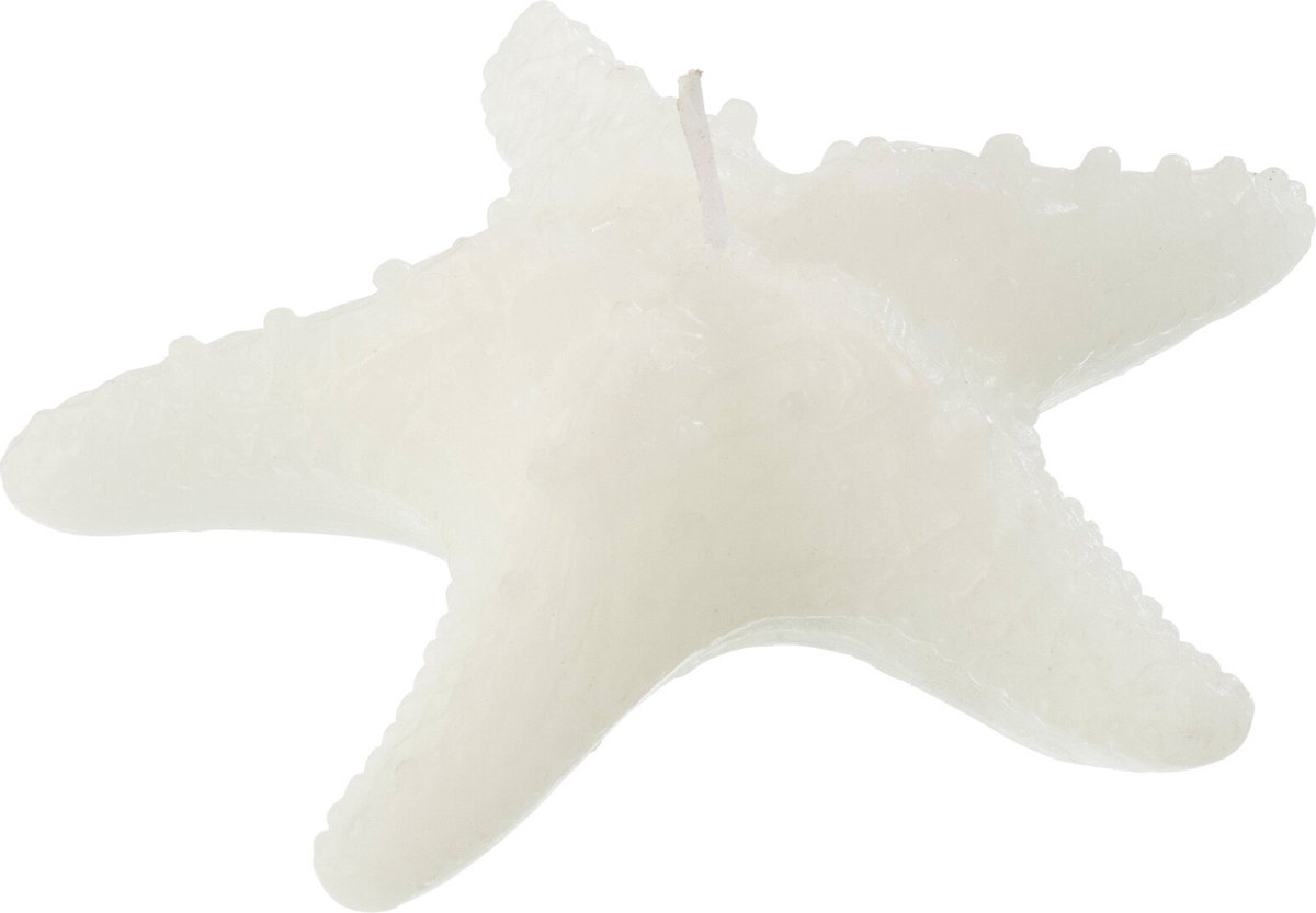 J-Line kaars Zeester - wit -small - 2U